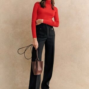 Sezane Dan Trousers Black